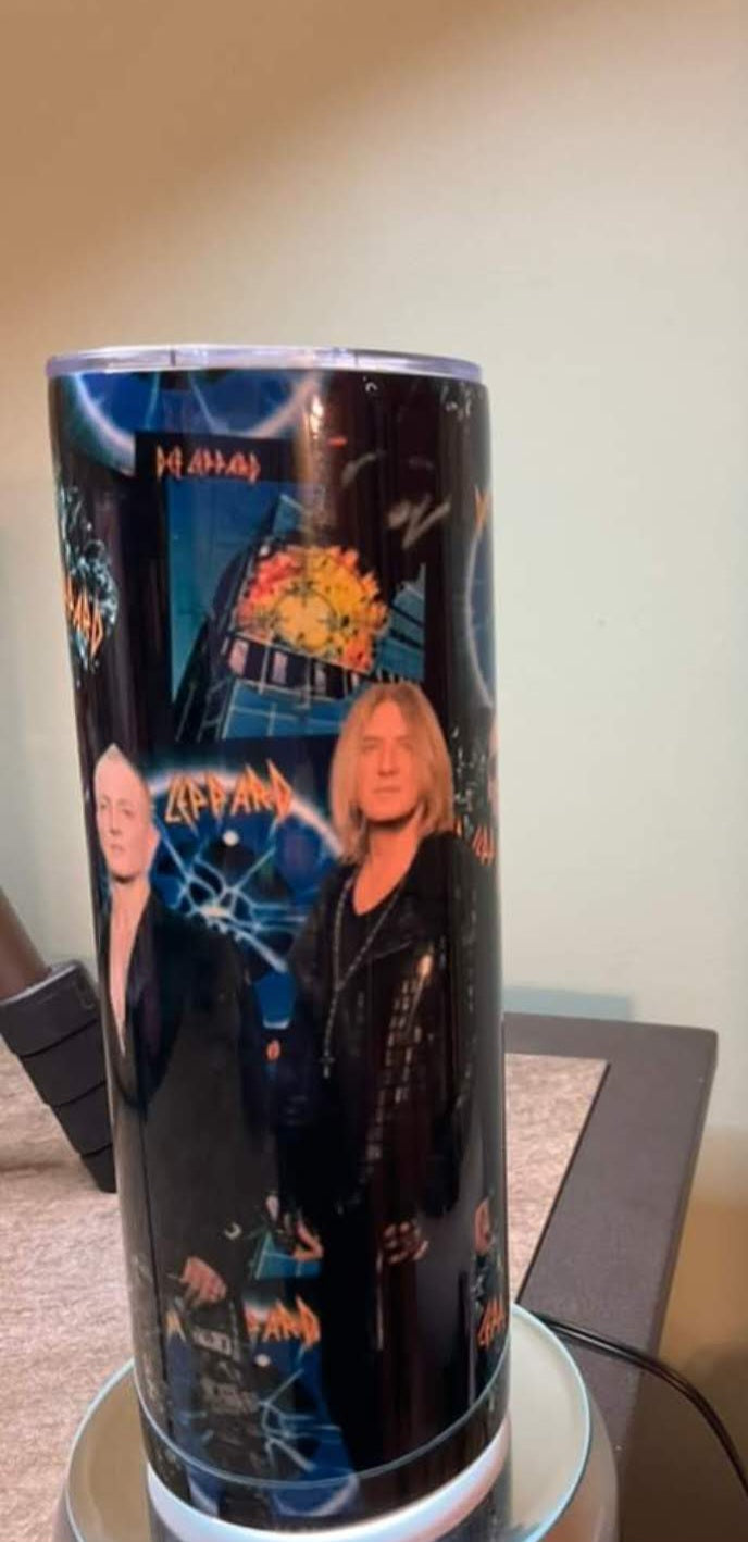 20 Oz Def Leppard Tumbler, Def Leppard Merchandise, 80s Metal Drinkware, Def Leppard Cup