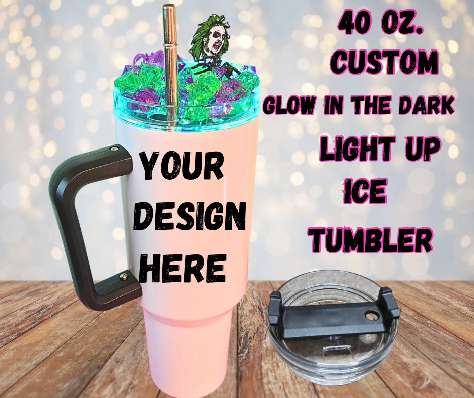40 Oz Custo Glow In the Dark Light Up Ice Tumbler