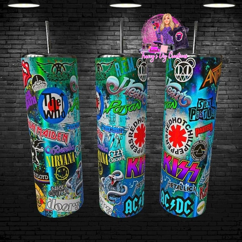 20 Oz Hairbands Logos Drinkware, 80s Metal Fan Gifts Tumbler