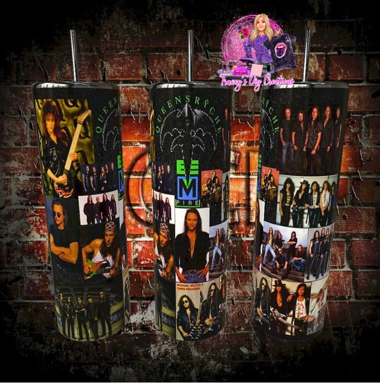 20 Oz Sublimated 80s Metal Queensryche Drinkware