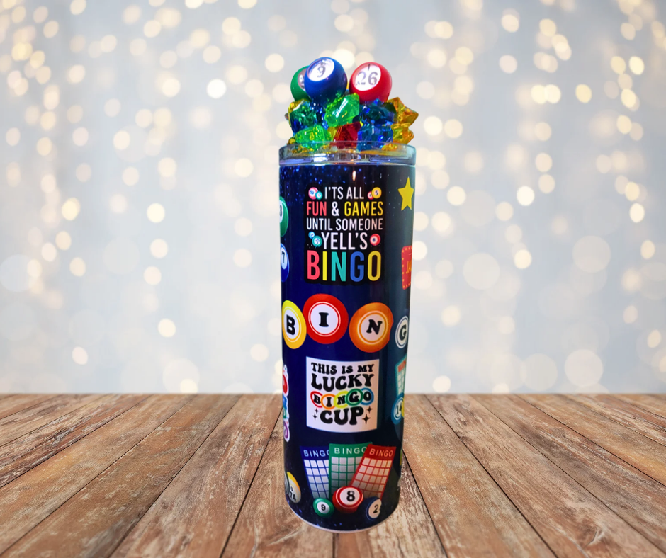 20 Oz Game Ice Toppers With Removable Magnetic Lid And Metal Straw