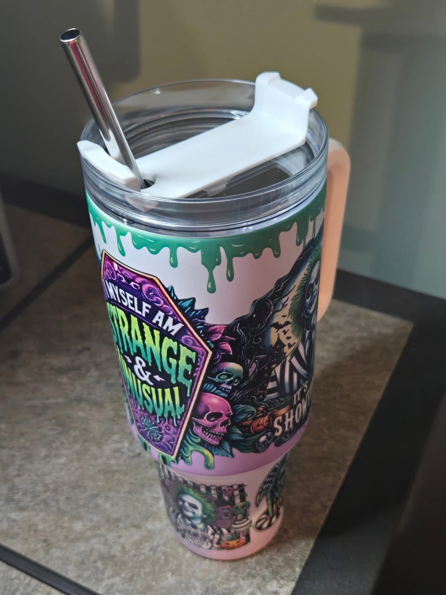 40 oz Ghost With The Most Glow In The Dark Light Up Ice Tumbler