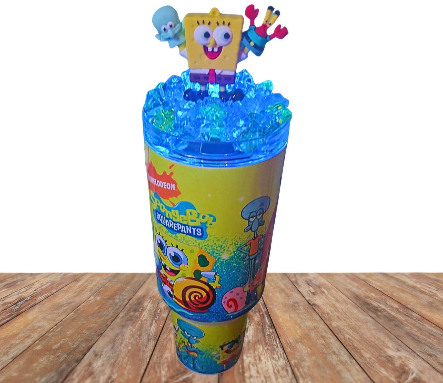 40 Oz Stainless Steel SpongeBob Light Up Ice Tumbler