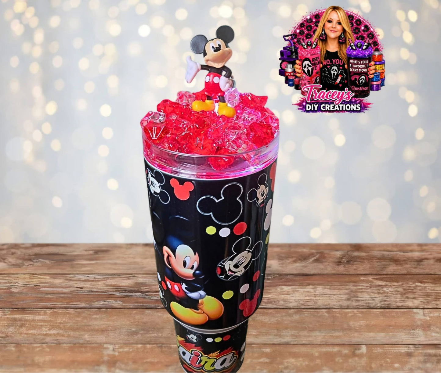 40 Oz Stainless Steel Mickey Light Up Ice Tumblers