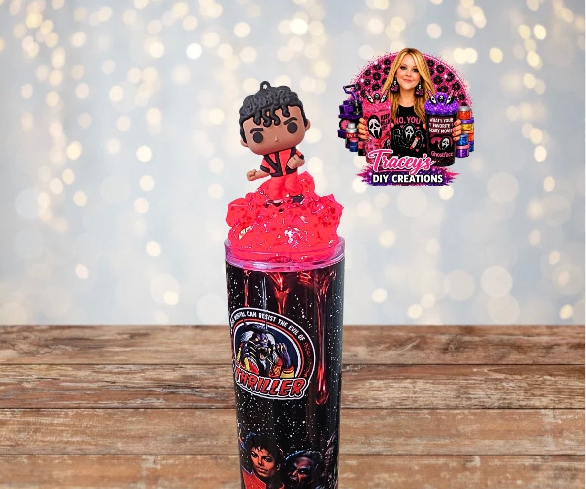20 Oz Stainless Steel MJ Light Up Ice Tumblers With Removable Magnetic Lid