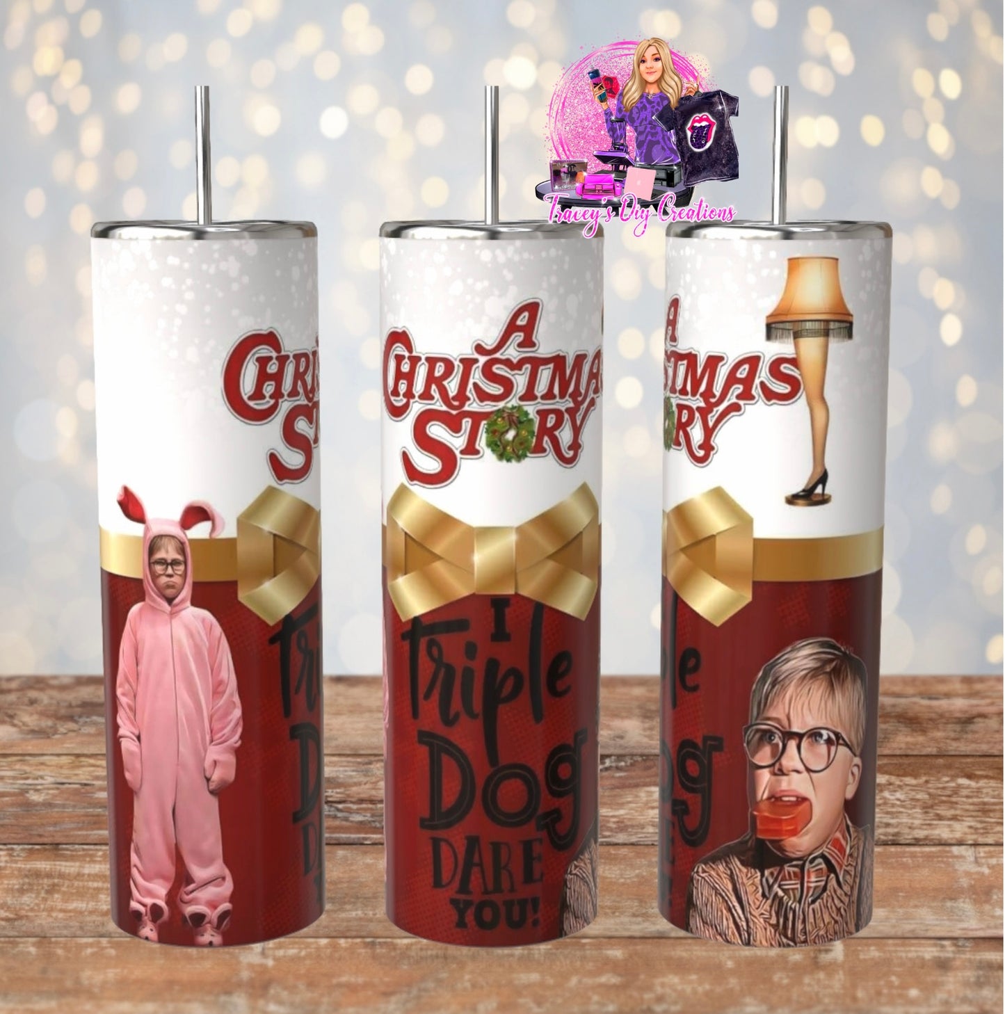 20 Oz Sublimated Christmas Movie Tumbler