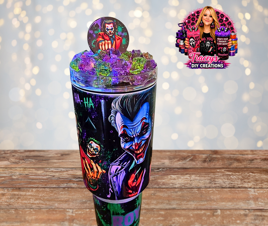 40 Oz Stainless Steel Joker Light Up Ice Tumbler