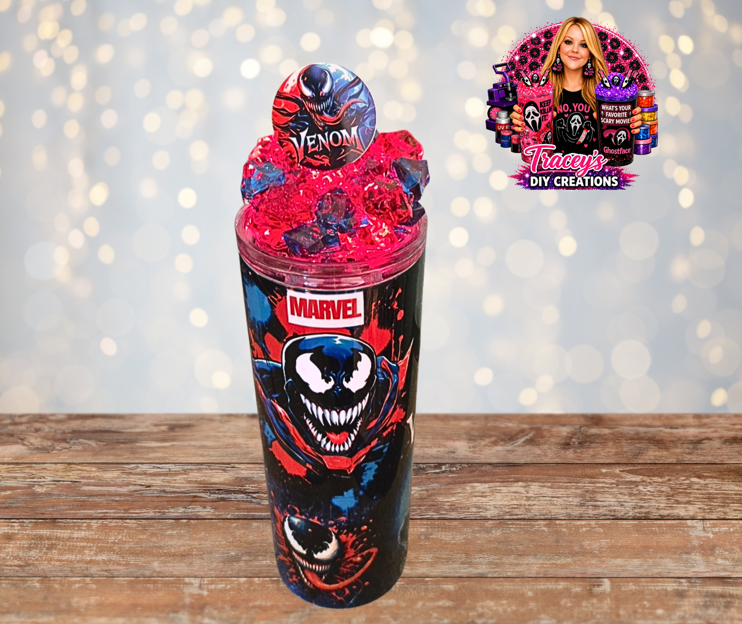 20 Oz Stainless Steel Venom Removable Magnetic Light Up Ice Tumbler