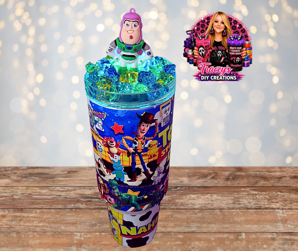 40 Oz Stainless Steel Glow In The Dark T Story Inspired Light Up Ice Tumbler