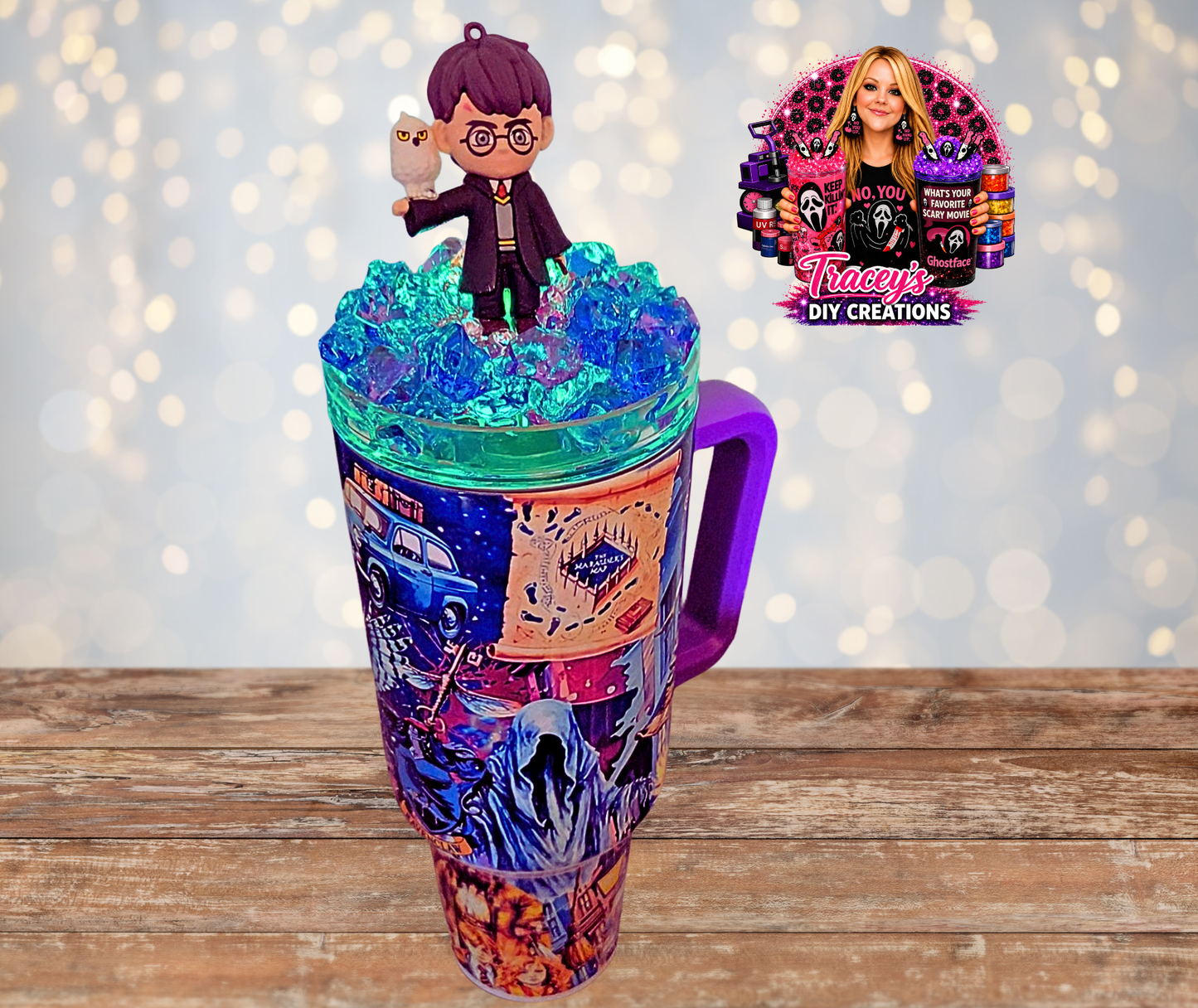 40 Oz Stainless Steel HP Inspired Light Up Ice Tumbler