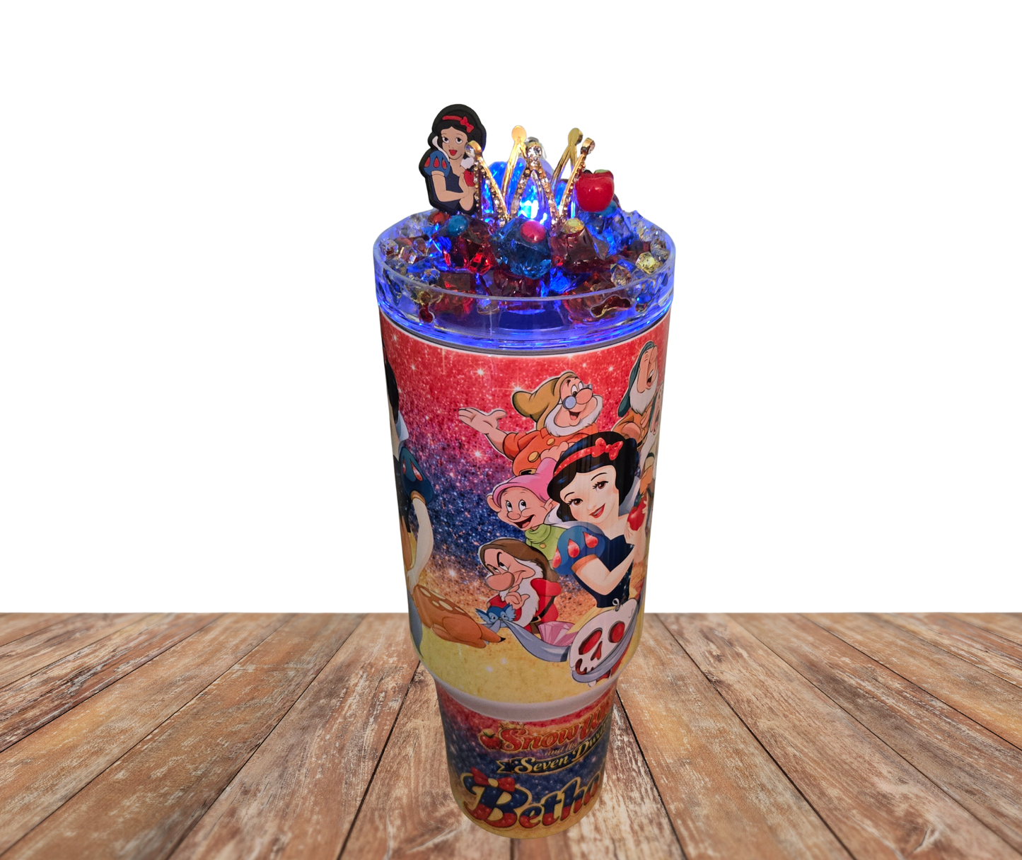 40 Oz Stainless Steel Princess Light Up Ice Tumblers