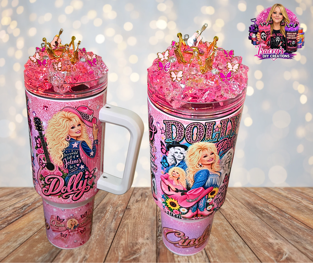 40 Oz Stainless Steel Dolly Country Legend Light Up Ice Tumbler