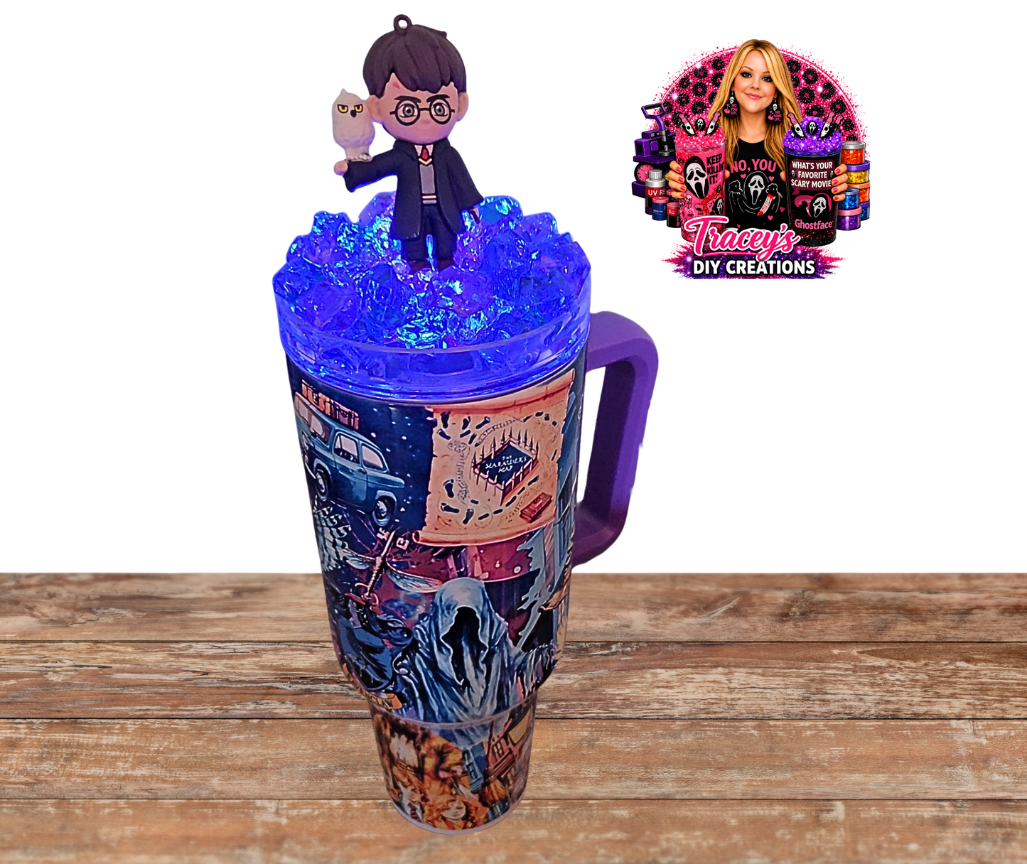 40 Oz Stainless Steel HP Inspired Light Up Ice Tumbler