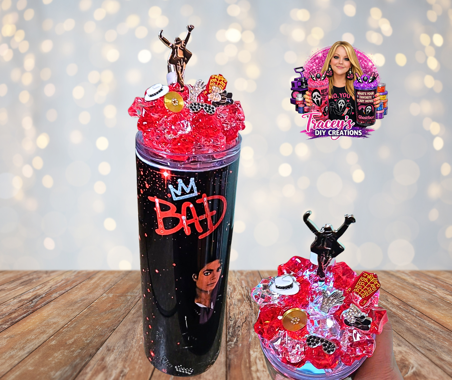 20 Oz Stainless Steel King Of Pop Light Up Ice Tumbler