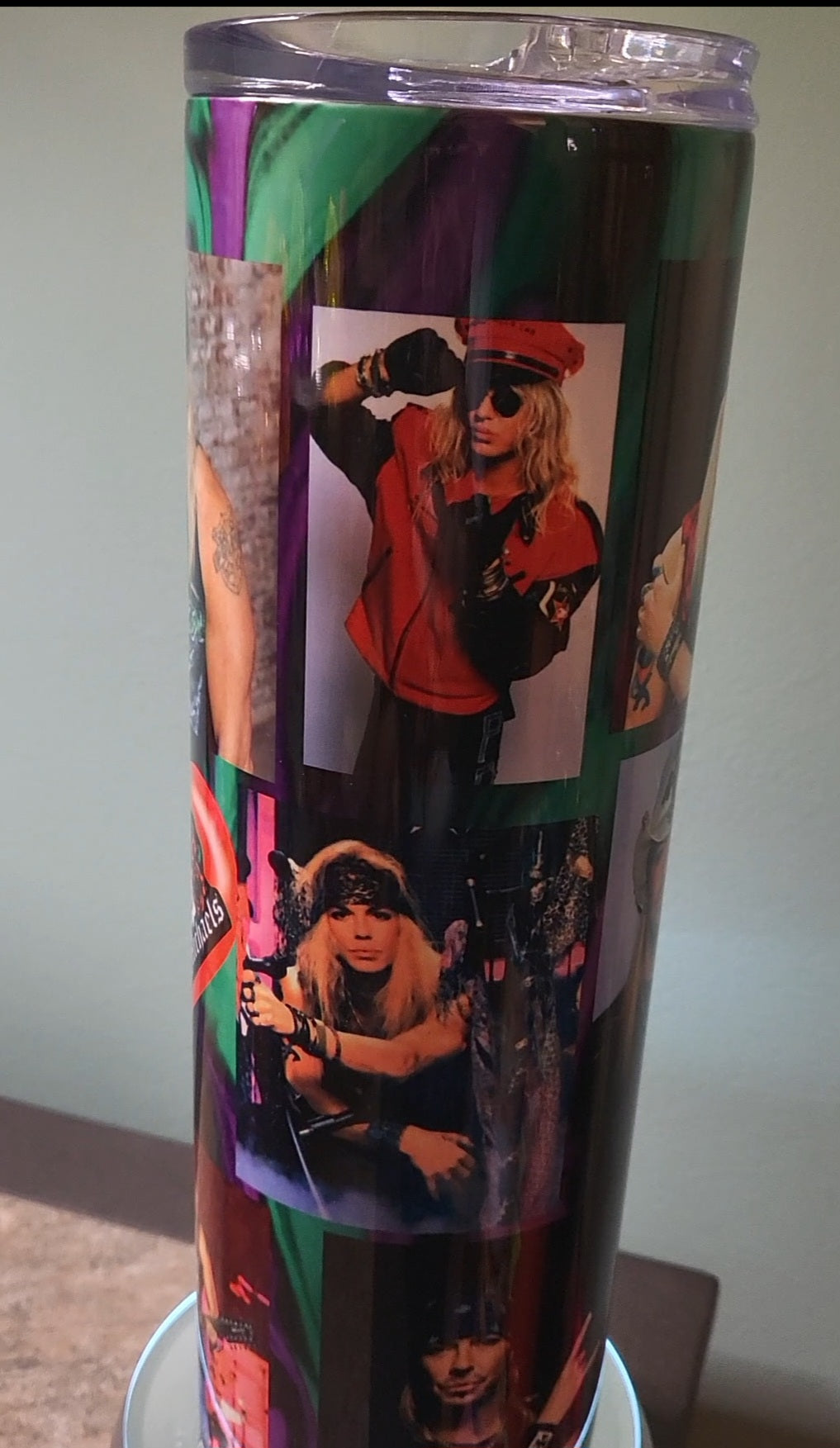 20 Oz Bret Michaels Drinkware, 80s Rock Singer 20 oz, Glam Metal Merchandise