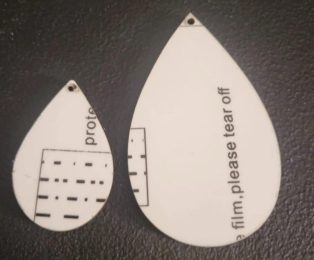 Def Leppard Teardrop Earrings, Leppard Face Teardrop