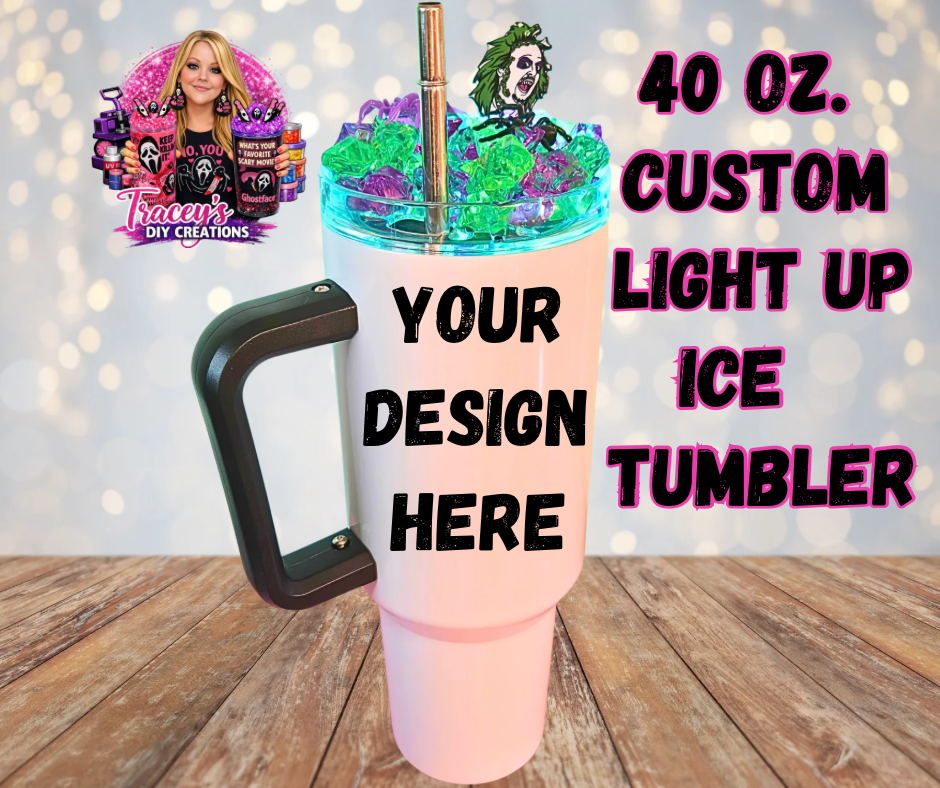 40 Oz Custom Light Up Tumbler