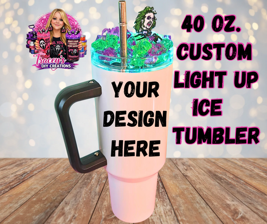 40 Oz Custom Light Up Tumbler