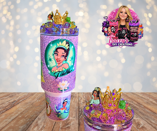 40 Oz Stainless Steel Frog Princess Light Up Ice Tumbler