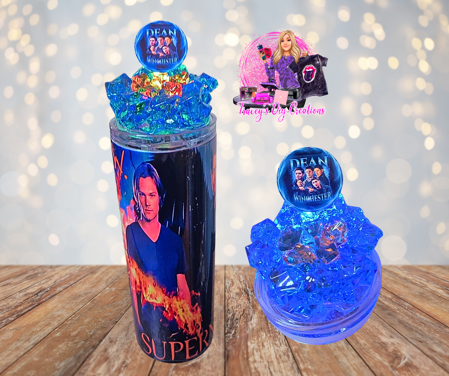 20 OZ Super Natural Light Up Ice Tumbler With Removable Magnetic Lid