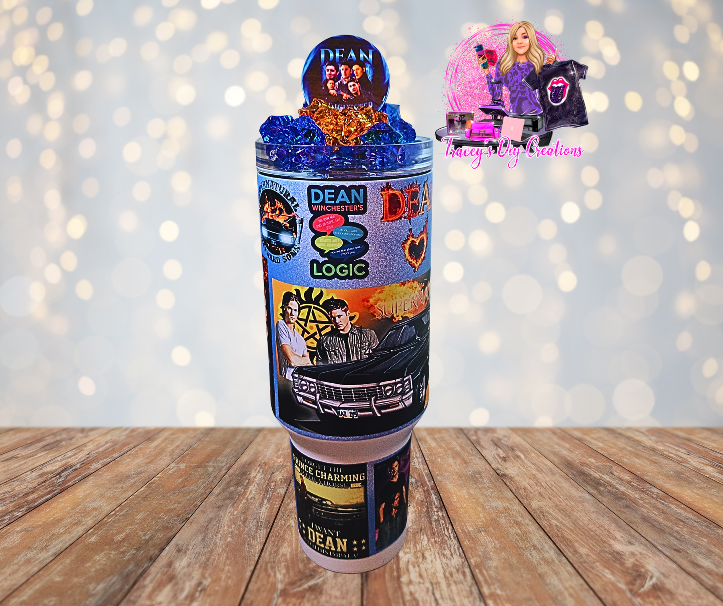 40 Oz Supernatural Glow In The Dark Light Up Ice Tumbler