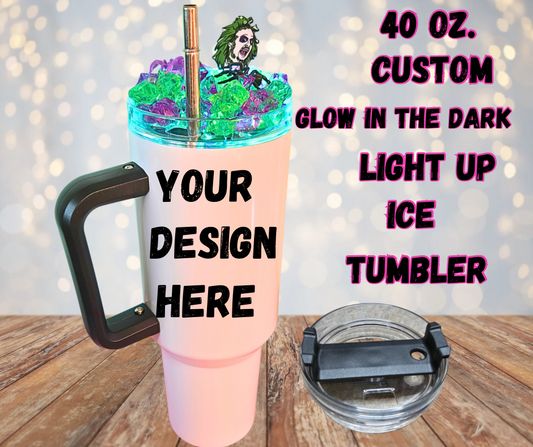 40 Oz Custo Glow In the Dark Light Up Ice Tumbler