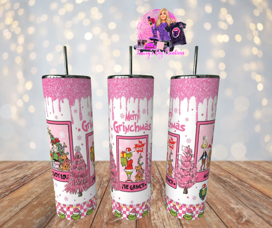 20 Oz Mean One Vintage Classic Cartoon Xmas Tumbler