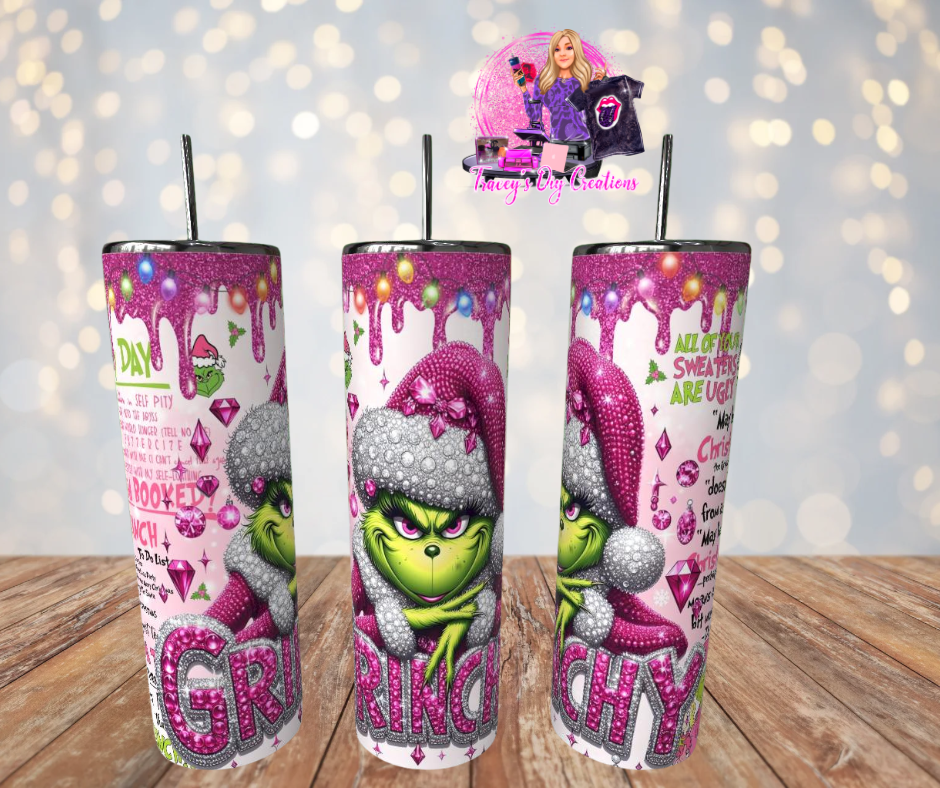 20 Oz Mean One Vintage Classic Cartoon Xmas Tumbler