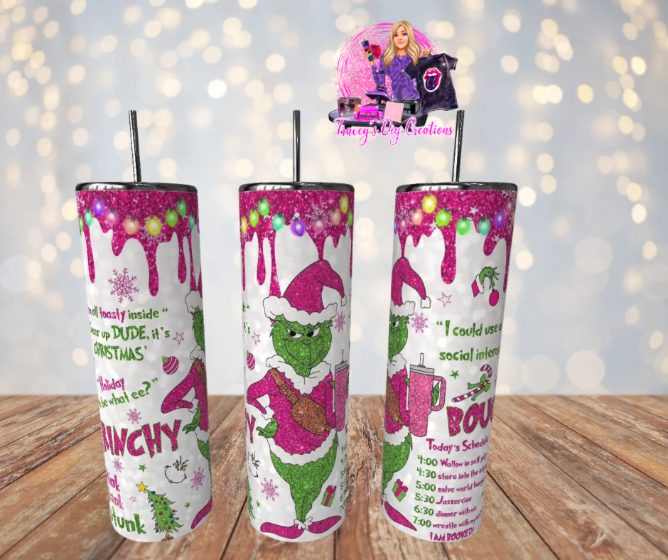 20 Oz Mean One Vintage Classic Cartoon Xmas Tumbler