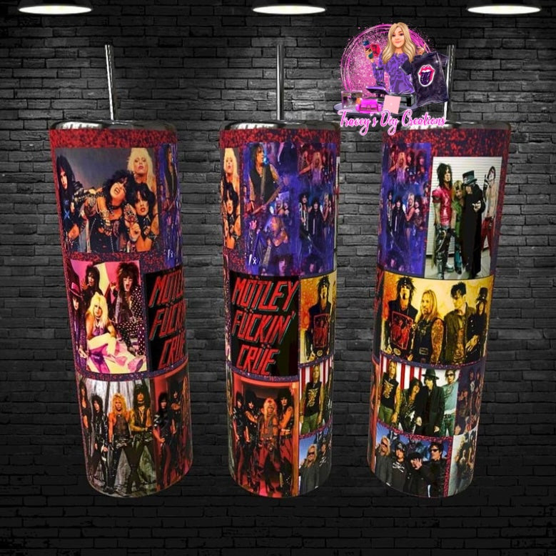 20 Oz Sublimated 80s Metal Motley Crue Drinkware