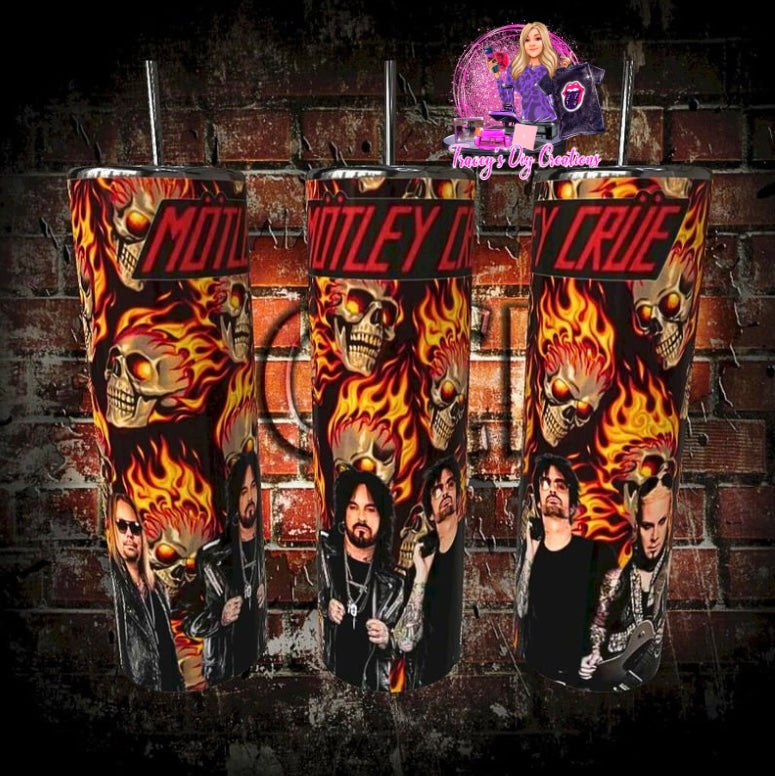 20 Oz Sublimated 80s Metal Motley Crue Drinkware