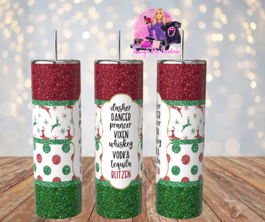 20 Oz Sublimated Funny Christmas Drinking Tumbler
