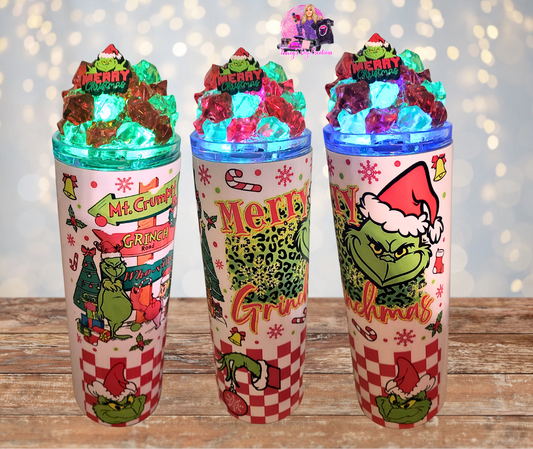 20 Oz Christmas Character Mt Crumpit Light Up Ice Tumbler With Removable Magnetic Lid