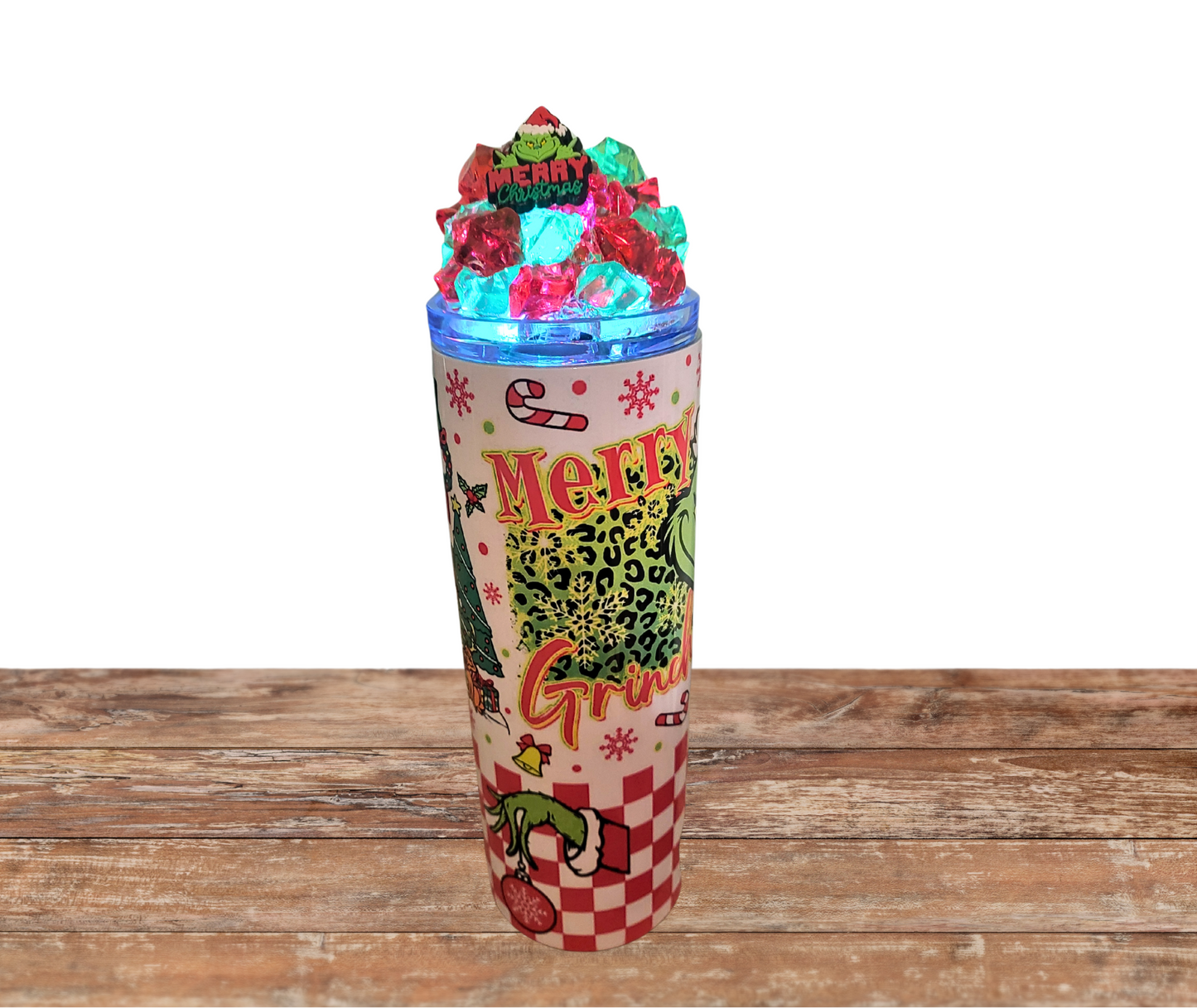 20 Oz Christmas Character Mt Crumpit Light Up Ice Tumbler With Removable Magnetic Lid