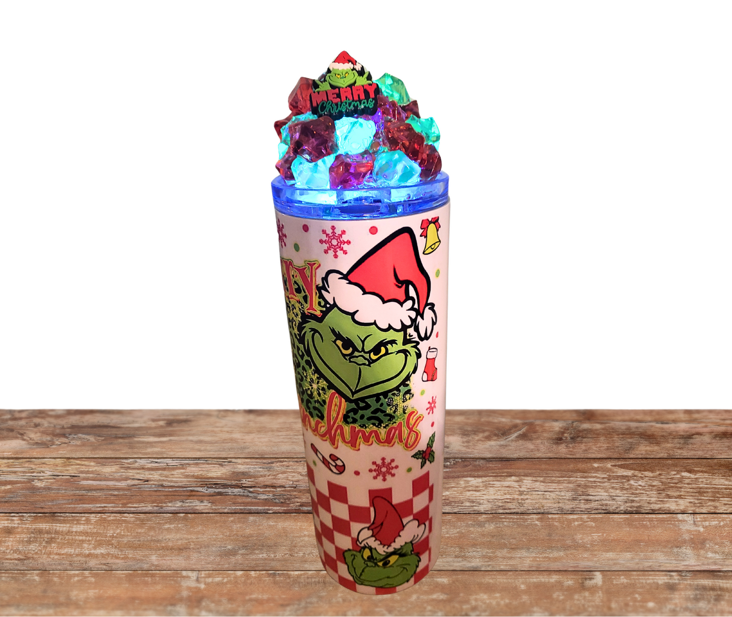 20 Oz Christmas Character Mt Crumpit Light Up Ice Tumbler With Removable Magnetic Lid