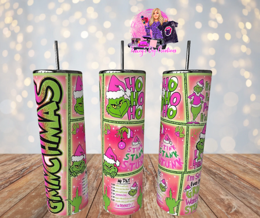 20 Oz Mean One Vintage Classic Cartoon Xmas Tumbler