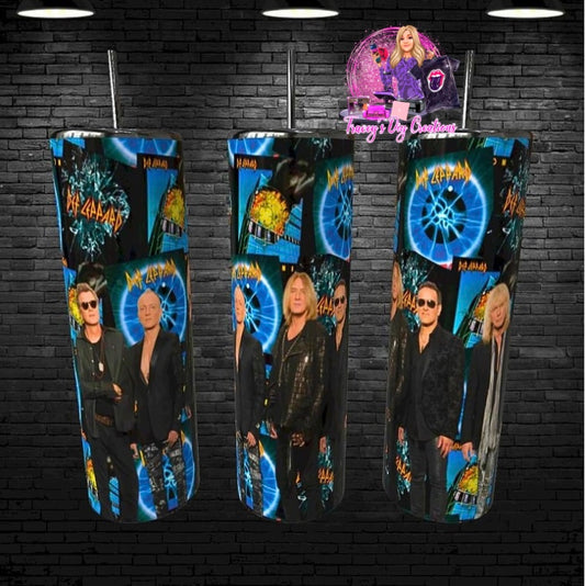 20 Oz Def Leppard Tumbler, Def Leppard Merchandise, 80s Metal Drinkware, Def Leppard Cup