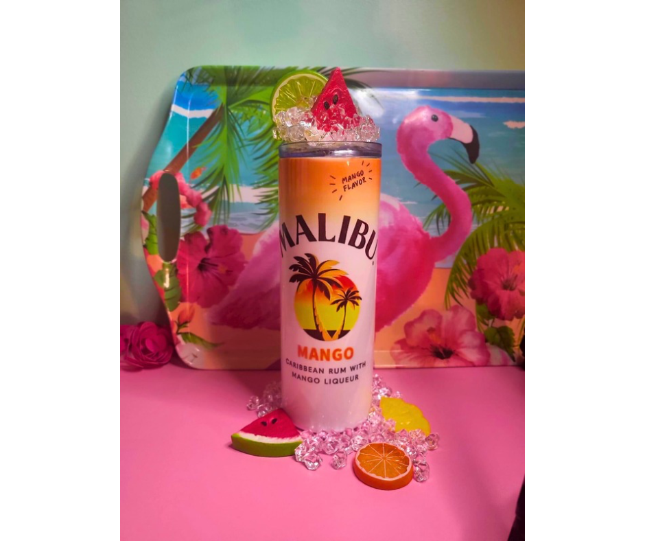 20 Oz Malibu Assorted Flavors Coconut Ice Tumblers With Removable Magnetic Lid