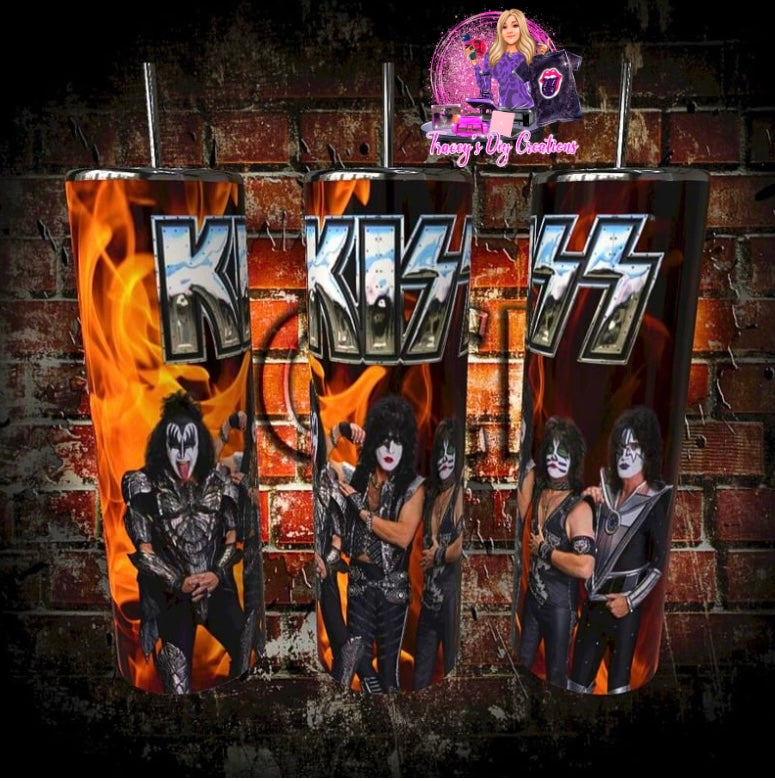 20 Oz Sublimated 80s Metal Kiss Drinkware