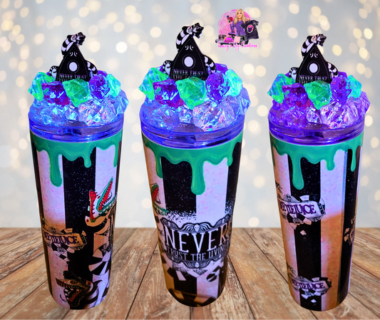 20 Oz Stainless Steel Sandworm Light Up Ice Tumbler