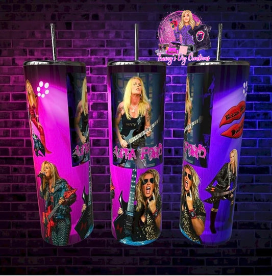 80s Metal Lita Ford 20 Oz, Lita Ford Merchandise, 80s Female Rocker Gifts