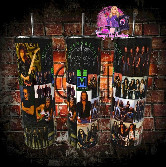 20 Oz Sublimated 80s Metal Queensryche Drinkware