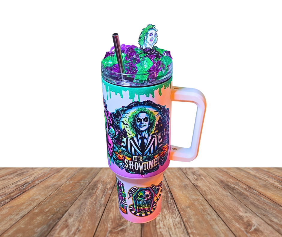 40 oz Ghost With The Most Glow In The Dark Light Up Ice Tumbler