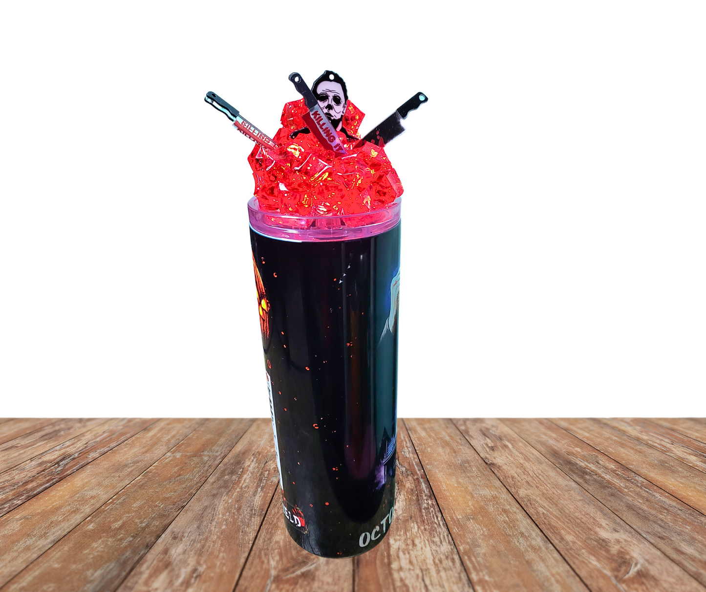 20 Oz Stainless Steel Michael Myers Light Up Ice Tumbler