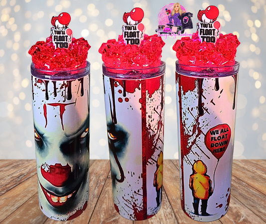 20 Oz Pennywise Light Up Tumbler With Removable Magnetic Lid