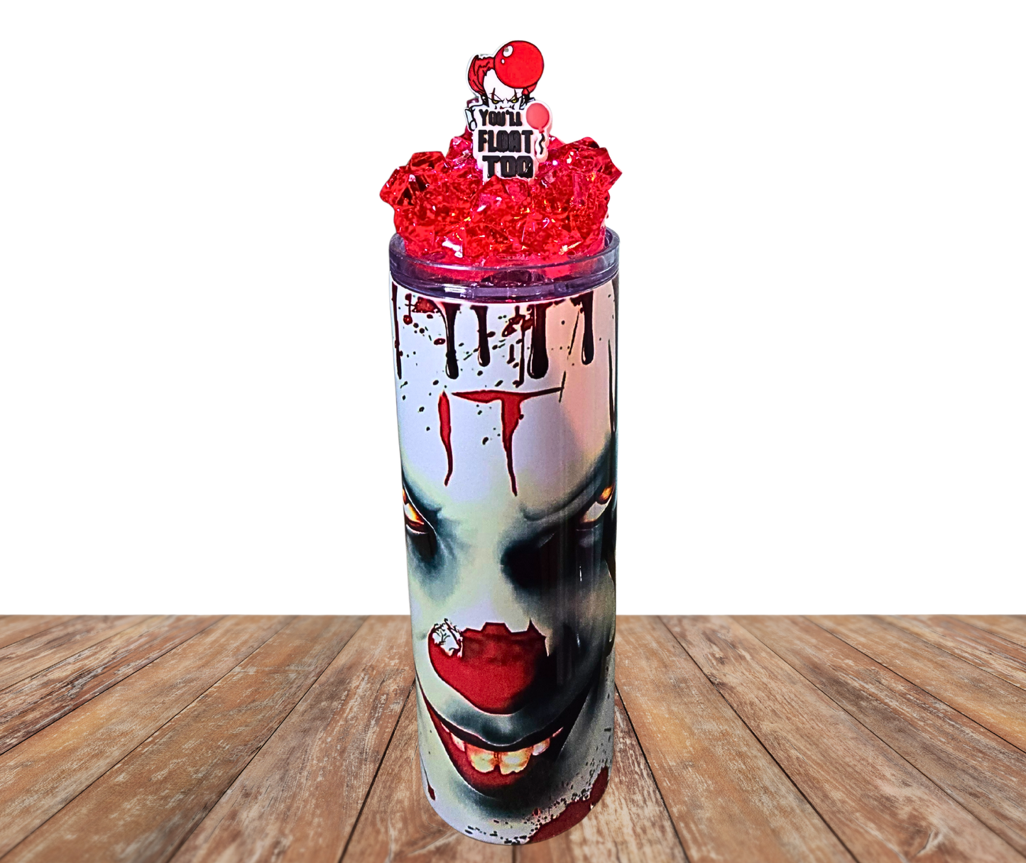 20 Oz Pennywise Light Up Tumbler With Removable Magnetic Lid