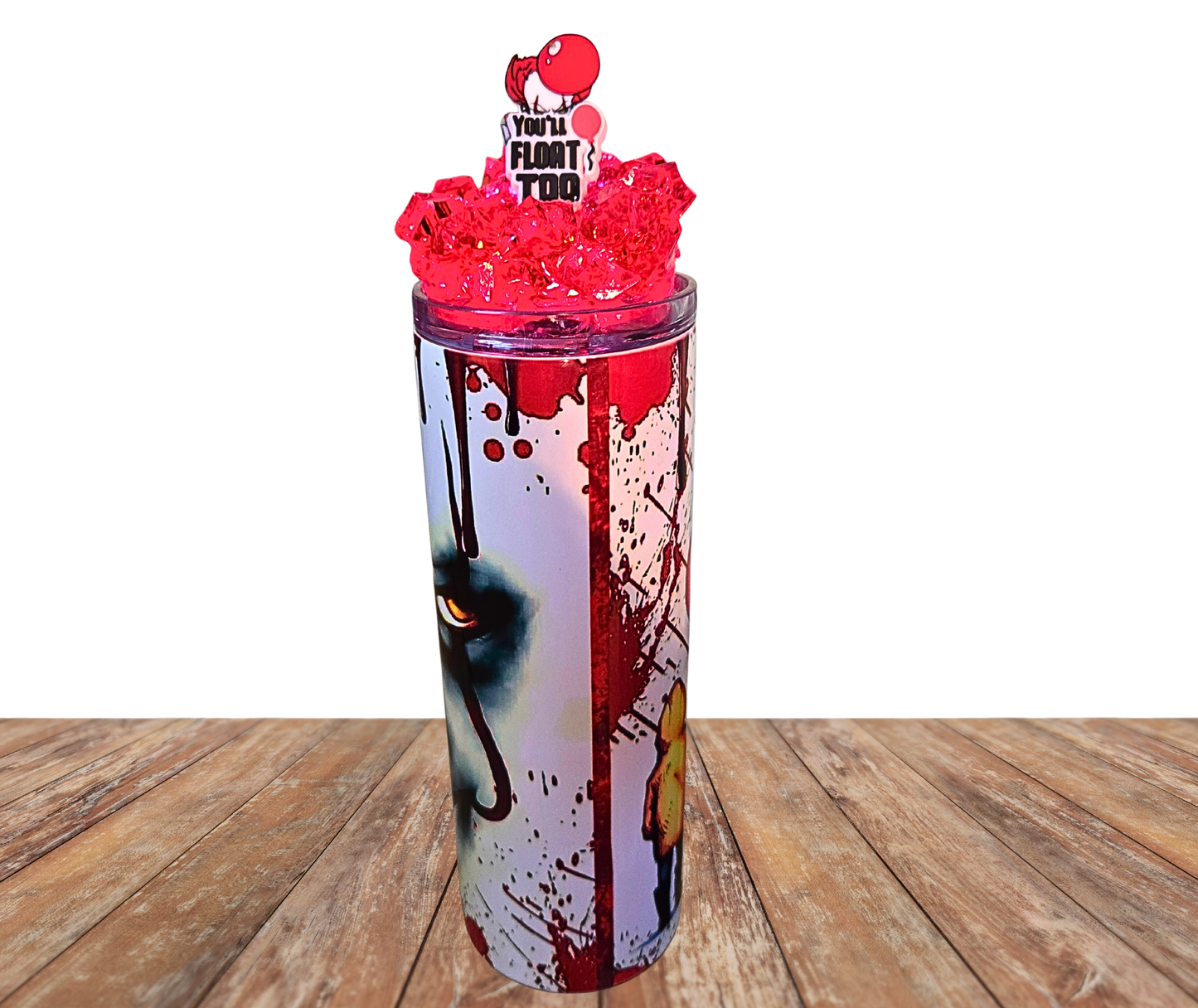 20 Oz Pennywise Light Up Tumbler With Removable Magnetic Lid