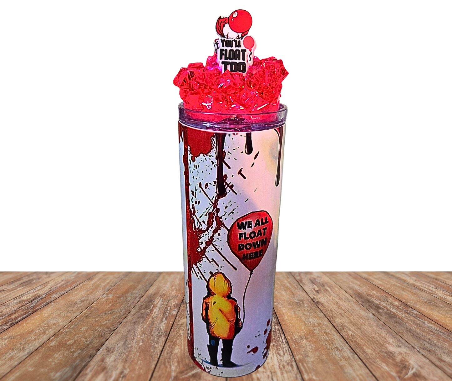 20 Oz Pennywise Light Up Tumbler With Removable Magnetic Lid