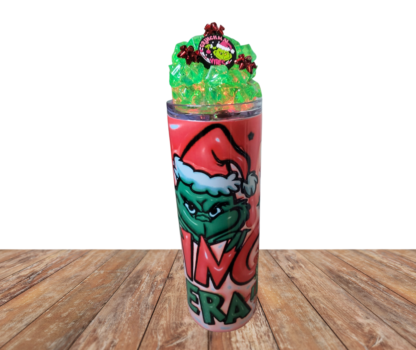 20 Oz Gnchmas Xmas Light Up Ice Tumbler With Removable Magnetic Lid