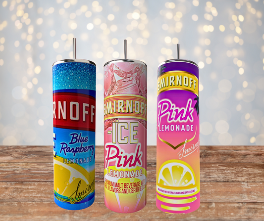20 Oz Stainless Steel Smirnoff Assorted Flavors Sublimated Tumblers